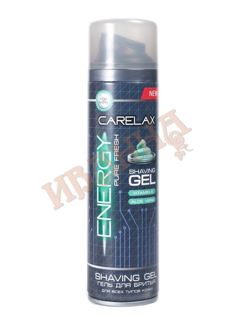 Гель д/бритья Pure 200мл/24 (Carelax Energy)